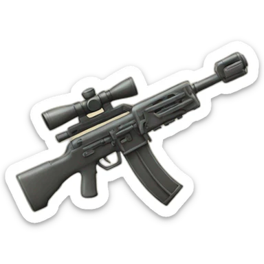 match 3 tile for a machine gun sticker