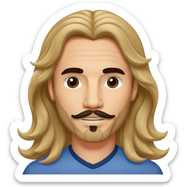 Kevin Richardson with long hair sticker