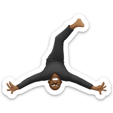 Man doing a backflip  sticker