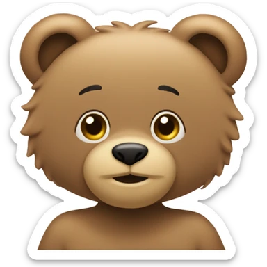 a combination of 😘🐻this two sticker