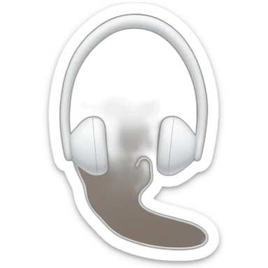 Earphone behind the ear sticker