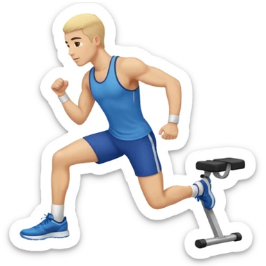 ligth man exercising sticker