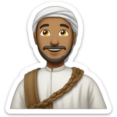 Musulman qui prie sticker