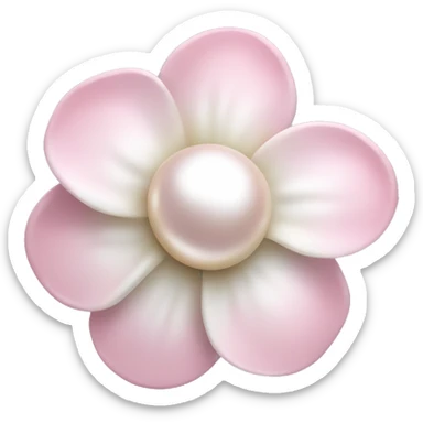 Pearl light pink flower sticker