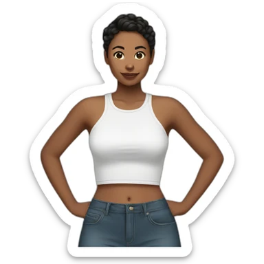 Croptop invisible sticker