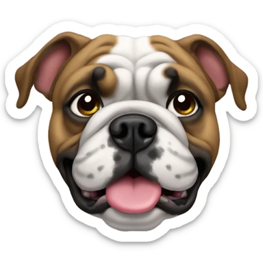 Bulldog frances navideño  sticker