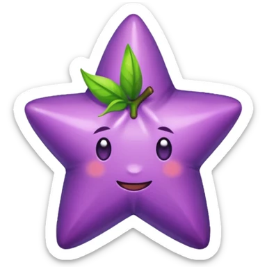 Stardew valley starfruit purple sticker