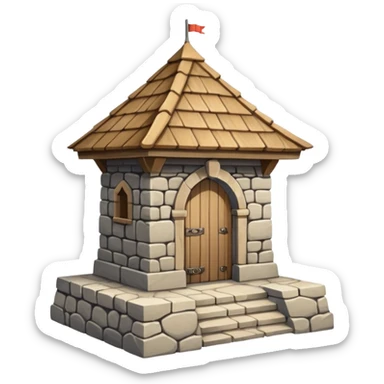 guard post near palace gates sticker