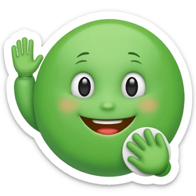 blob holding sign sticker