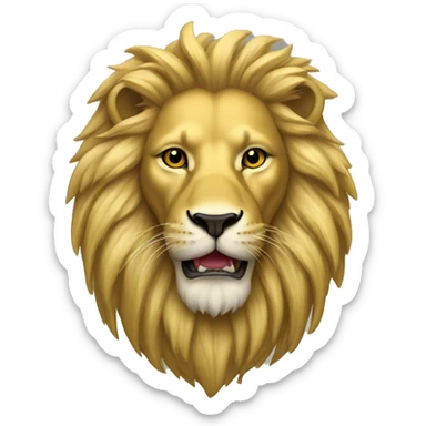 Golden lion based on Flemish flag  sticker