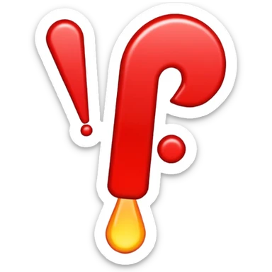Red Exclamation Mark sticker