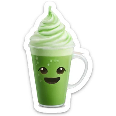 ICE matcha latte  sticker