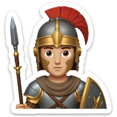 soldado cartaginés de las guerras púnicas sticker