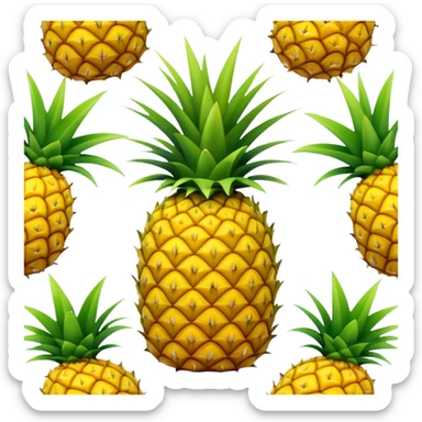 Upsidown pineapple  sticker