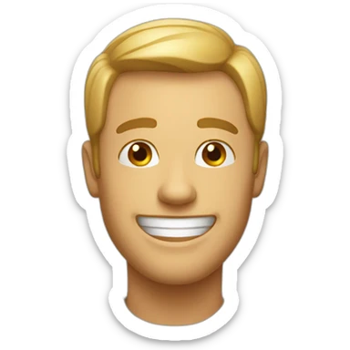 happy snov man sticker