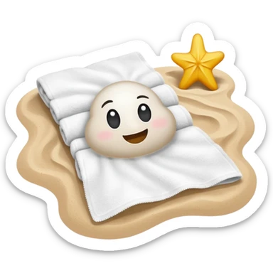 Towel – spread out on the sand sticker