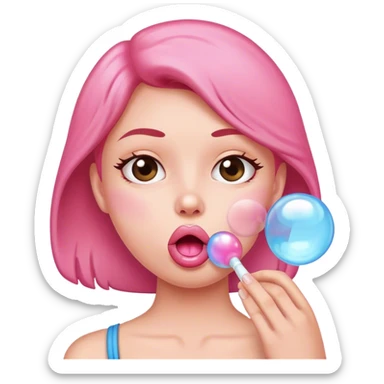 😗 blow a bubble gum sticker