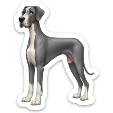 Great Dane Dog Full Body sticker