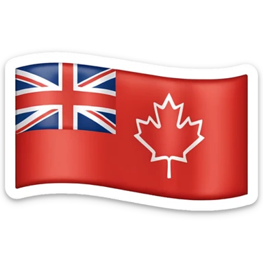 Canadian Red ensign flag sticker
