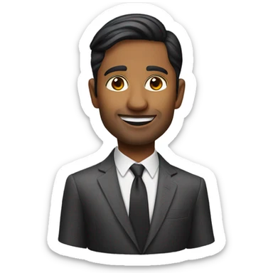 indian man in suit apple memoji sticker