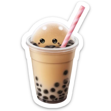 Bubble tea sticker