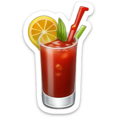 Bloody Mary cocktail sticker