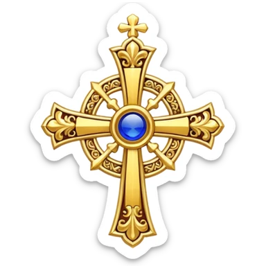 Russian Empire cross  sticker