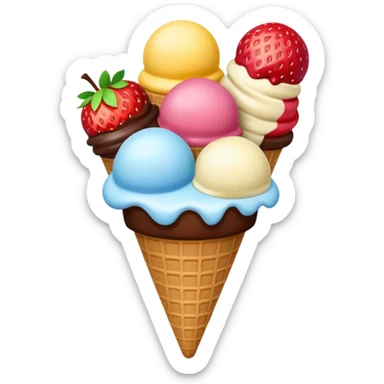ice creams scopes sticker