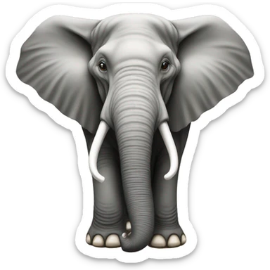 the elephant from the lancia delta hf logo sticker