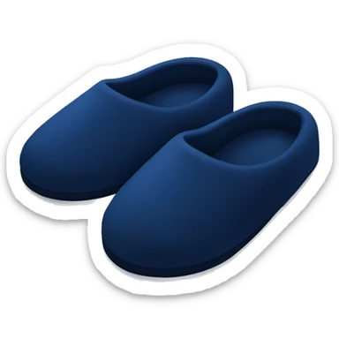 Navy blue slippers  sticker