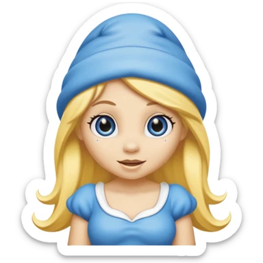 Smurfette sticker