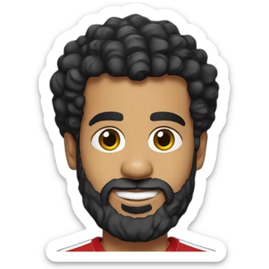 mo salah wearing liverpool shirt sticker