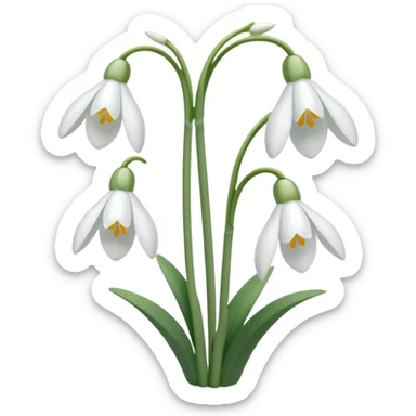 Snowdrops sticker