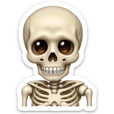 Squelette qui pleure sticker