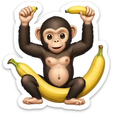 Chimpanzini bananini sticker