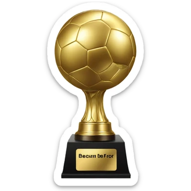 Ballon d’or trophy sticker