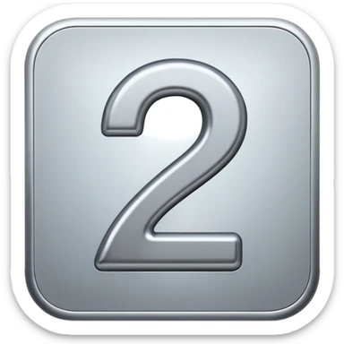 NUMER ONE IN SILVER sticker