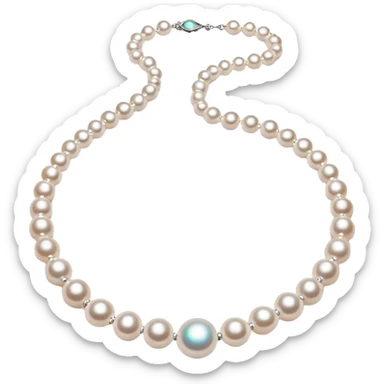 Pearl necklace emoji sticker