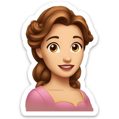 Belle from beauty and the beast  sticker