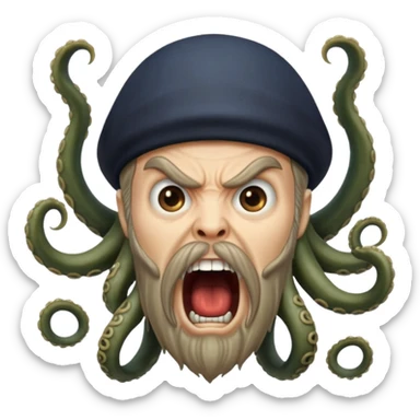 davy jones screaming sticker