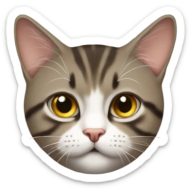şaşı kedi sticker