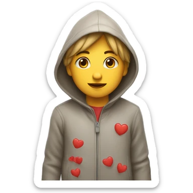 lluvia de corazones  sticker