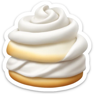 Meringue roll sticker
