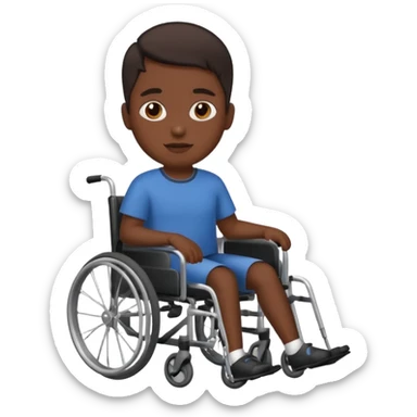 Handicapé et de couleur mate de peau sticker
