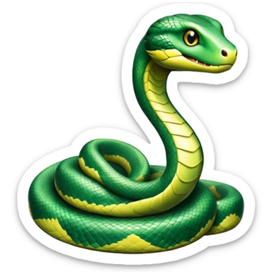 Hogwarts Slytherin snake sticker
