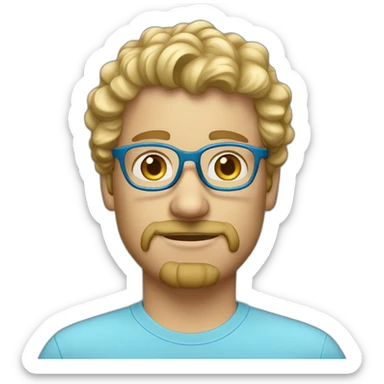 portrait-of-blond-man-with-curly-hair-with-a-goatee-and-blue-eyes-with-glasses-and-a-sky-blue-shirt sticker