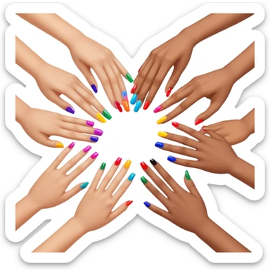 Nail artists sticker