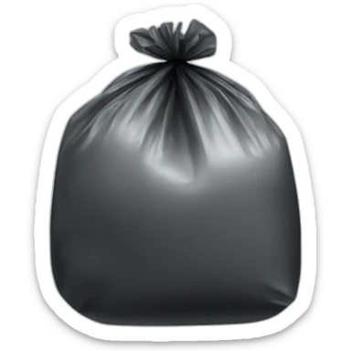 plastic bag black sticker