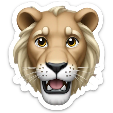 Detroit lion sticker