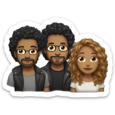 polyamorous rock band sticker